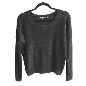 VINCE Metallic Sweater Black XS